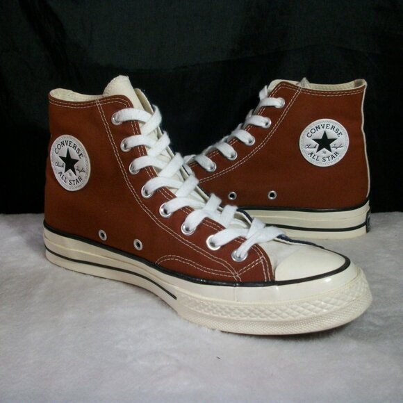 CONVERSE CTAS CHUCK 70 HYBRID HI CEDAR BARK & MIDNIGHT NAVY HI M9 W11 171659C - Picture 3 of 9